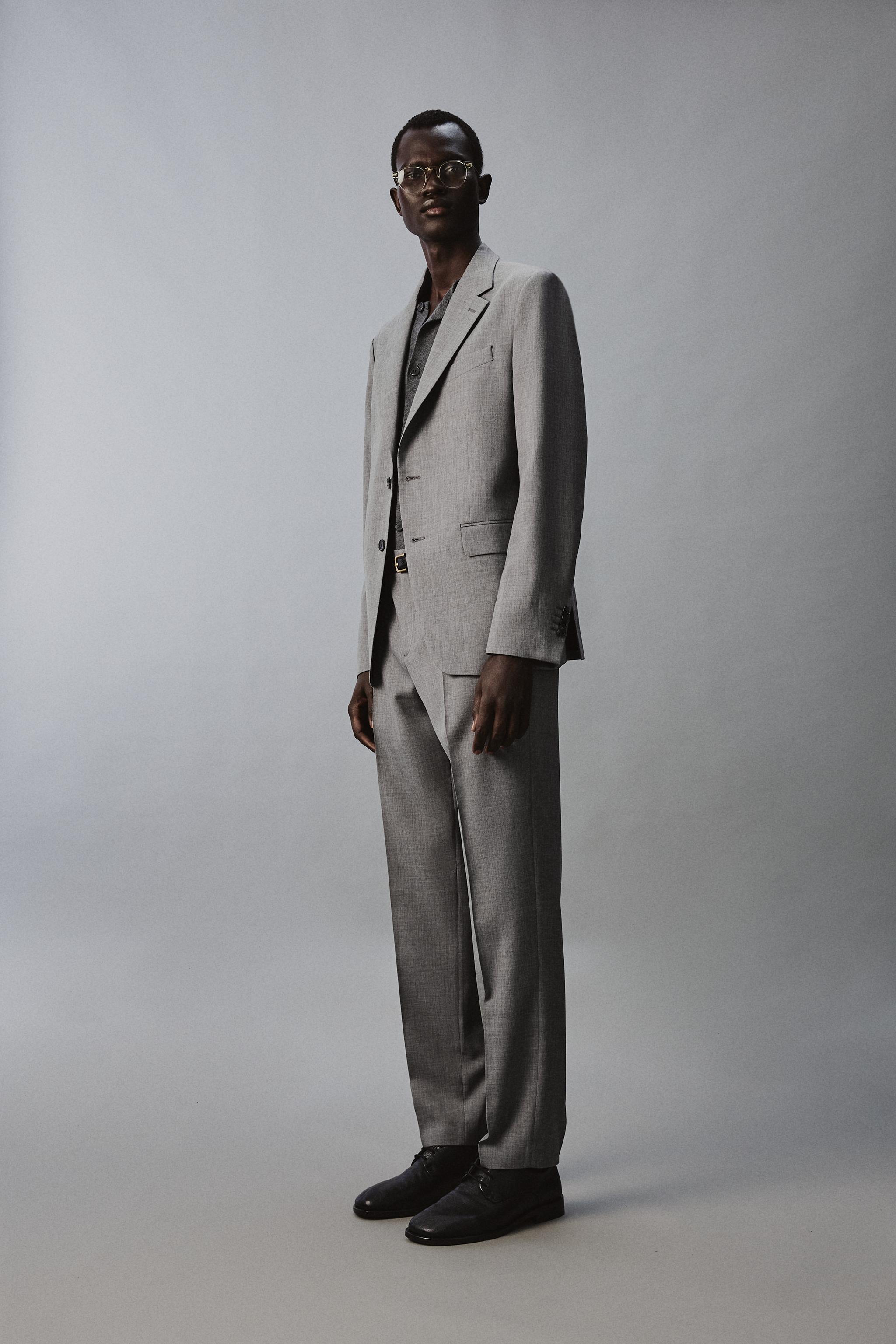 PANTALON DE COSTUME SLIM STRUCTURÉ